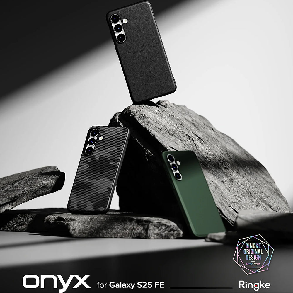 Custodia per Samsung Galaxy S25 FE, Ringke, Onyx, Nera