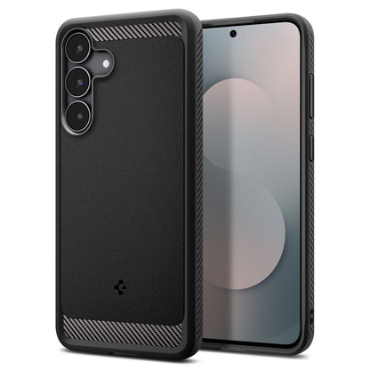 Custodia per Samsung Galaxy S25 FE, Spigen, Rugged Armor, Nera Opaca ACS10025