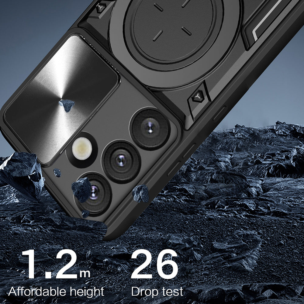 Custodia per Samsung Galaxy S25 FE, Techsuit, CamGuard Pro, Blu