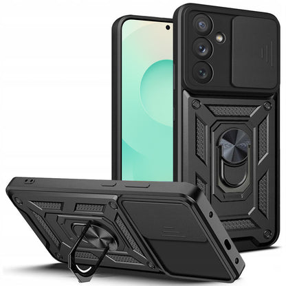 Custodia per Samsung Galaxy S25 FE, Techsuit, CamShield, Nera