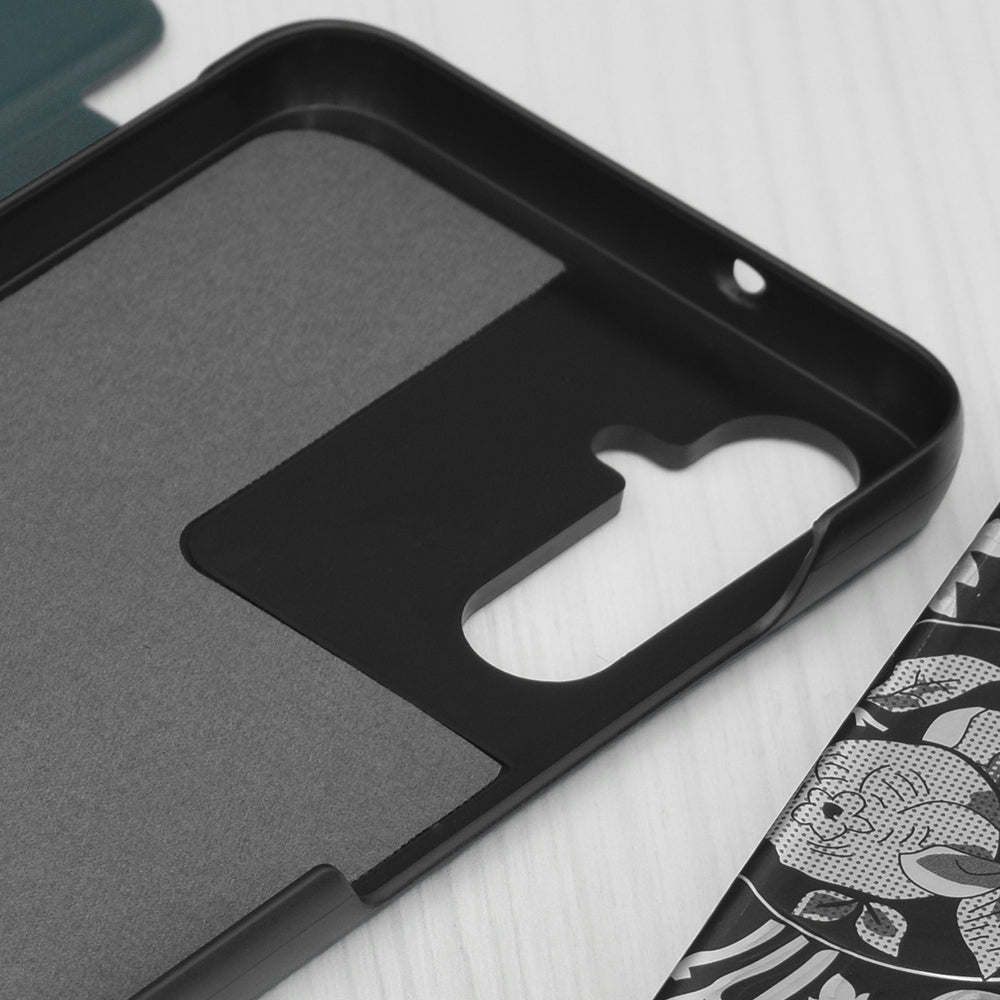 Custodia per Samsung Galaxy S25 FE, Techsuit, eFold, Verde Scuro