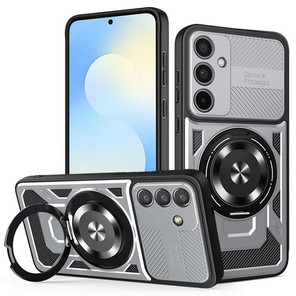 Custodia per Samsung Galaxy S25 FE, Techsuit, RuggedCam, Grigio