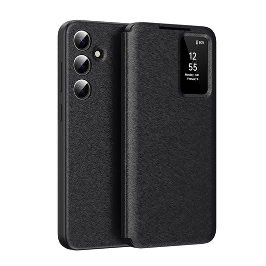 Custodia per Samsung Galaxy S25 FE, Techsuit, SmartView, Nera