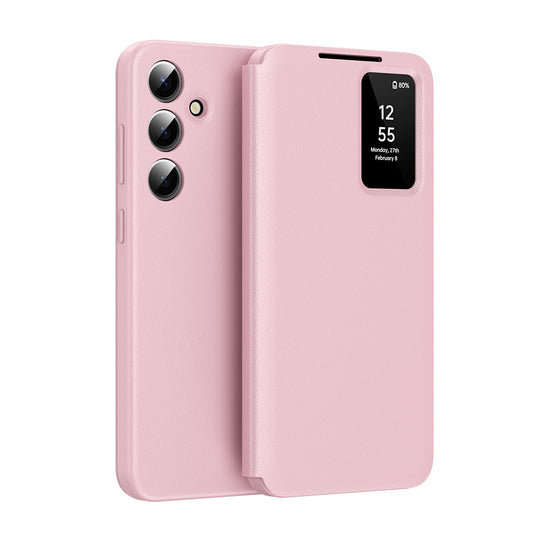 Custodia per Samsung Galaxy S25 FE, Techsuit, SmartView, Rosa