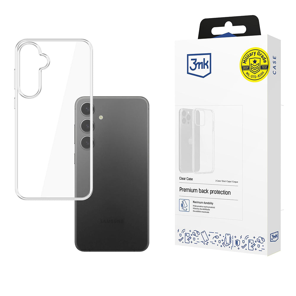 Custodia per Samsung Galaxy S25+ S936, 3MK, Clear, Trasparente