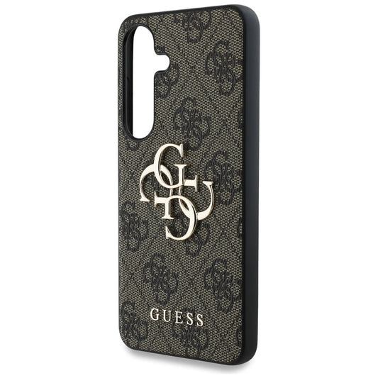 Custodia per Samsung Galaxy S25+ S936, Guess, 4G Big Logo, Marrone