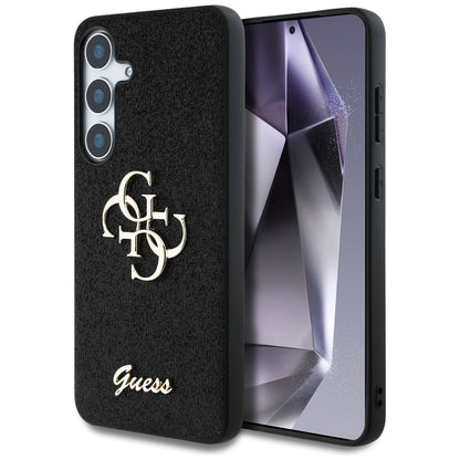 Custodia per Samsung Galaxy S25+ S936, Guess, Glitter Big 4G Script, Nera