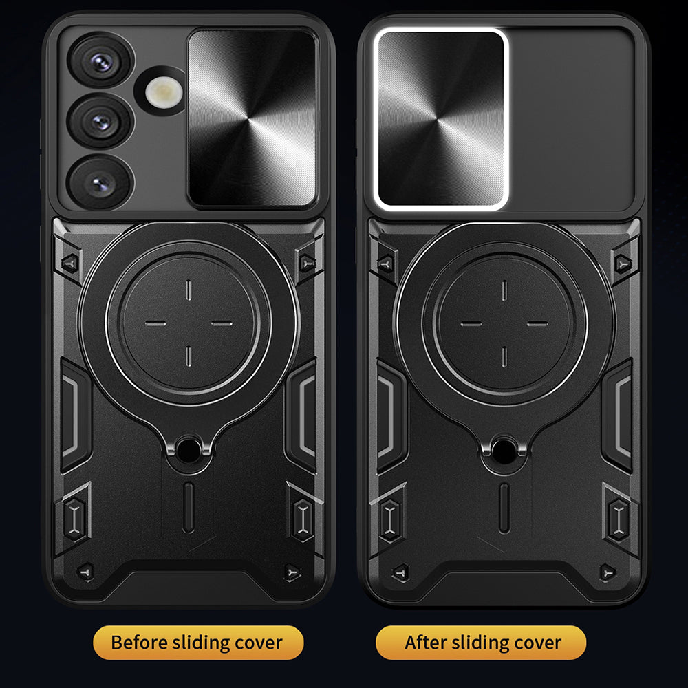 Case for Samsung Galaxy S25+ S936, Techsuit, CamGuard Pro, Black