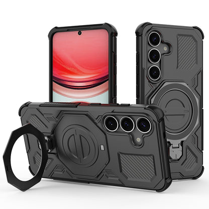 Custodia per Samsung Galaxy S25+ S936, Techsuit, Carbon Shield Pro, Nera