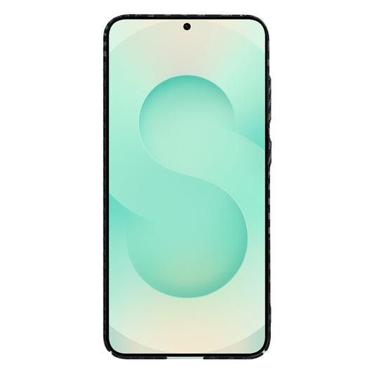 Custodia per Samsung Galaxy S25+ S936, Techsuit, Carbonite FiberShell, Nero Grigio