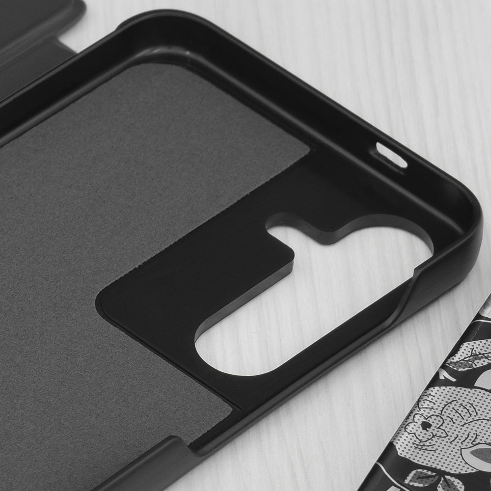 Custodia per Samsung Galaxy S25+ S936, Techsuit, eFold, Nera