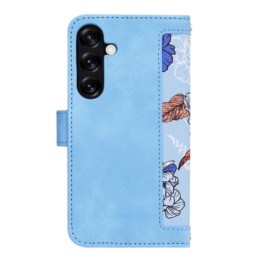 Custodia per Samsung Galaxy S25+ S936, Techsuit, FlipCraft, Blu