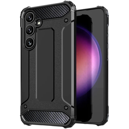 Custodia per Samsung Galaxy S25+ S936, Techsuit, Hybrid Armor, Nera