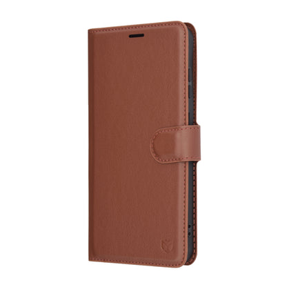 Custodia per Samsung Galaxy S25+ S936, Techsuit, Leather Folio, Marrone