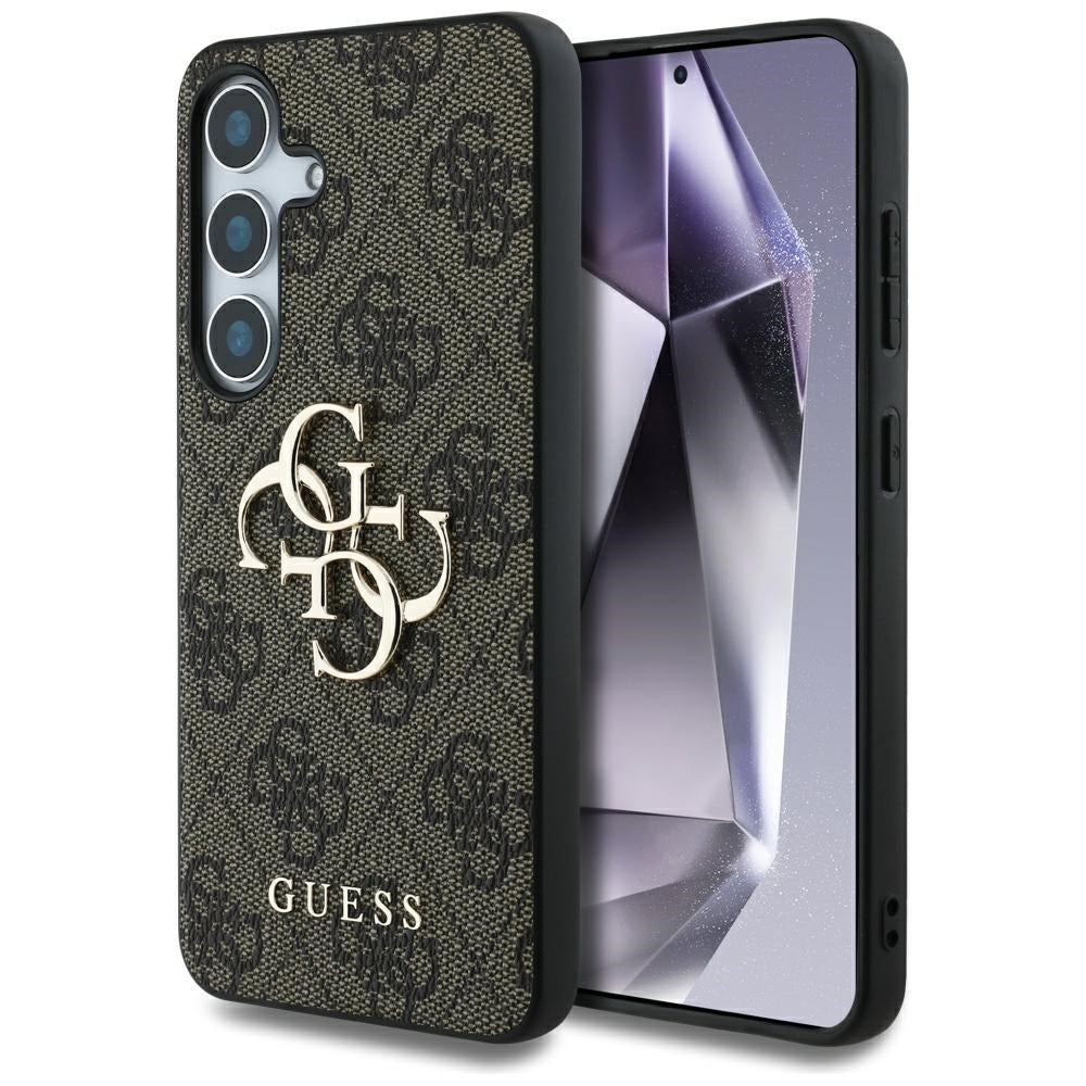 Custodia per Samsung Galaxy S25 S931, Guess, 4G Big Logo, Marrone