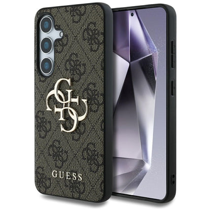 Custodia per Samsung Galaxy S25 S931, Guess, 4G Big Logo, Marrone
