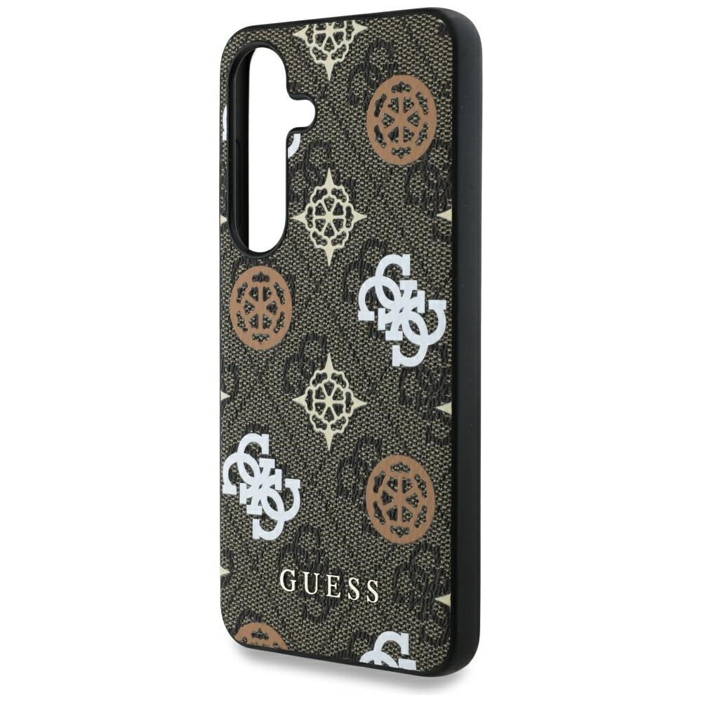 Custodia per Samsung Galaxy S25 S931, Guess, 4G Peony, Marrone