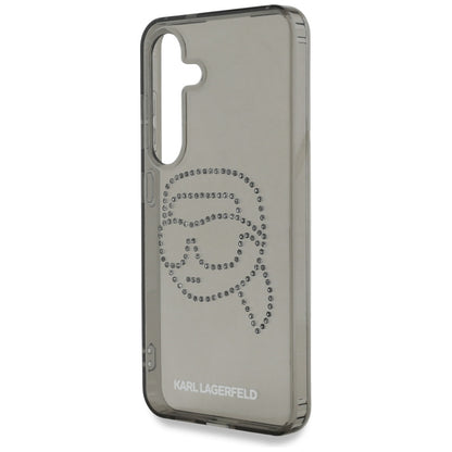 Custodia per Samsung Galaxy S25 S931, Karl Lagerfeld, IML Rhinestones Karl's Head, Nera