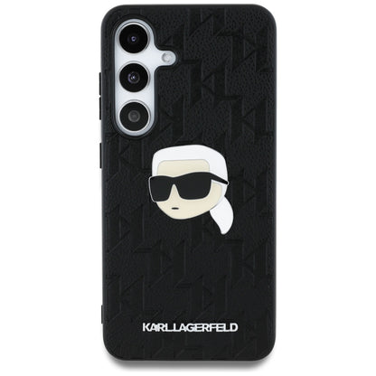 Custodia per Samsung Galaxy S25 S931, Karl Lagerfeld, Monogram Karl's Head, Nera