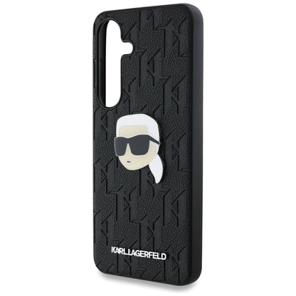 Custodia per Samsung Galaxy S25 S931, Karl Lagerfeld, Monogram Karl's Head, Nera