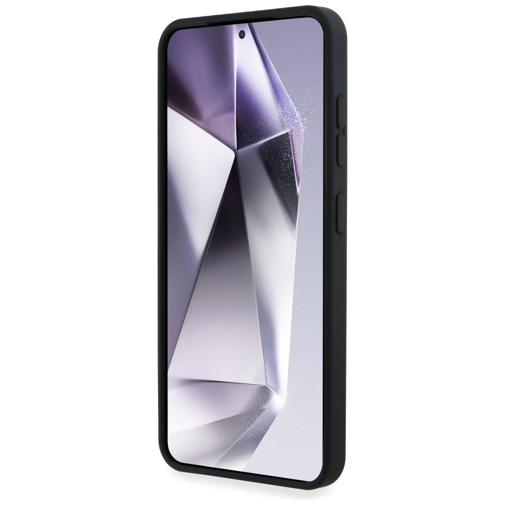 Custodia per Samsung Galaxy S25 S931, Karl Lagerfeld, Silicone Sign Metal Logo, Nera