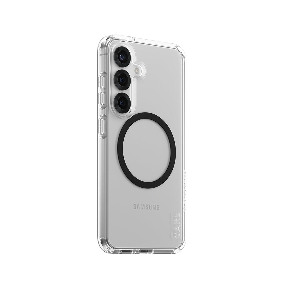 Custodia per Samsung Galaxy S25 S931, PanzerGlass, Care Urban Combat, Trasparente Nera