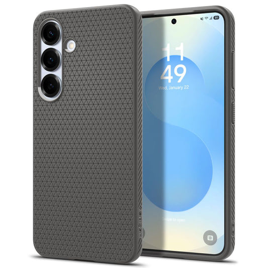 Custodia per Samsung Galaxy S25 S931, Spigen, Liquid Air, Grigio