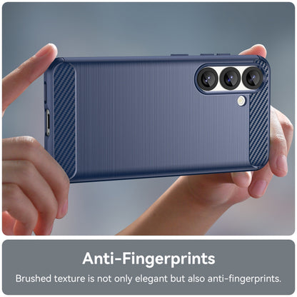 Custodia per Samsung Galaxy S25 S931, Techsuit, Carbonio, Blu