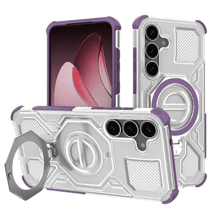 Custodia per Samsung Galaxy S25 S931, Techsuit, Carbon Shield Pro, Viola