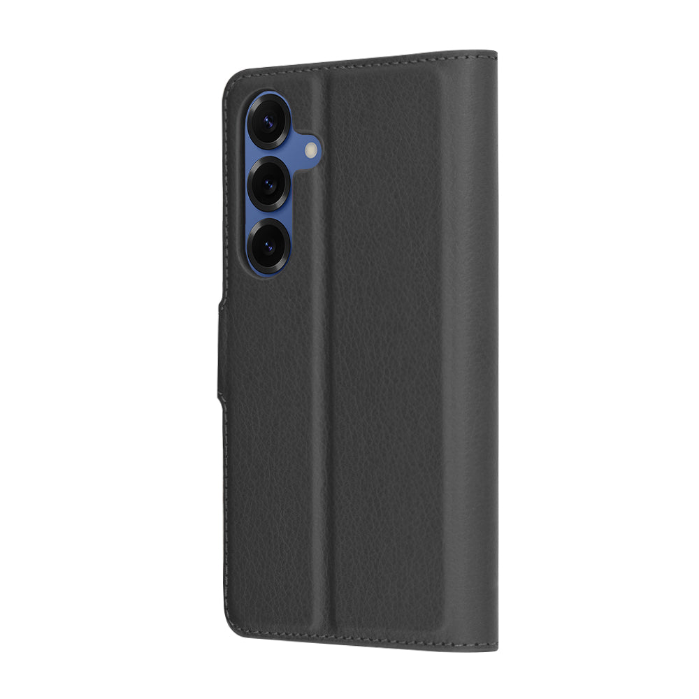 Custodia per Samsung Galaxy S25 S931, Techsuit, Leather Folio, Nera