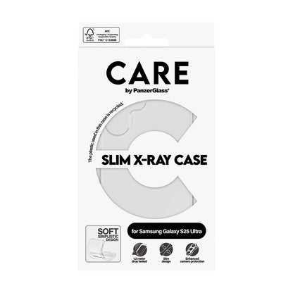 Custodia per Samsung Galaxy S25 Ultra S938, PanzerGlass, Care Fashionable, Trasparente