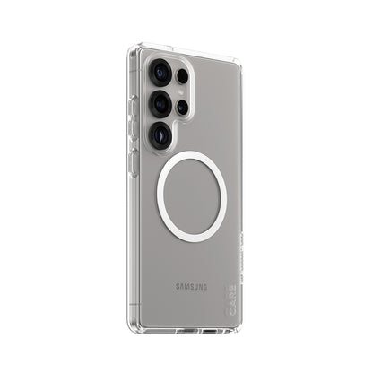 Custodia per Samsung Galaxy S25 Ultra S938, PanzerGlass, Care Urban Combat, Trasparente Bianca