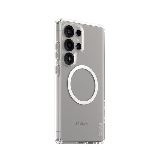 Custodia per Samsung Galaxy S25 Ultra S938, PanzerGlass, Care Urban Combat, Trasparente Bianca