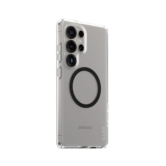 Custodia per Samsung Galaxy S25 Ultra S938, PanzerGlass, Care Urban Combat, Trasparente Nera