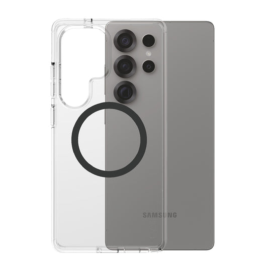 Custodia per Samsung Galaxy S25 Ultra S938, PanzerGlass, Care Urban Combat, Trasparente Nera