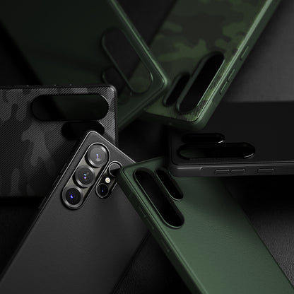 Custodia per Samsung Galaxy S25 Ultra S938, Ringke, Onyx Design, Camuffamento