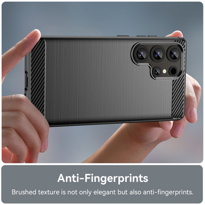 Custodia per Samsung Galaxy S25 Ultra S938, Techsuit, Carbonio, Nera