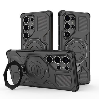 Custodia per Samsung Galaxy S25 Ultra S938, Techsuit, Carbon Shield Pro, Nera
