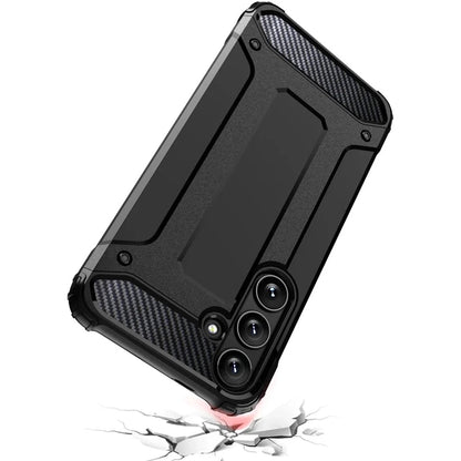 Custodia per Samsung Galaxy S25 Ultra S938, Techsuit, Hybrid Armor, Nera