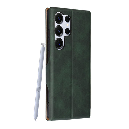 Custodia per Samsung Galaxy S25 Ultra S938, Techsuit, Safe Wallet Plus, Verde