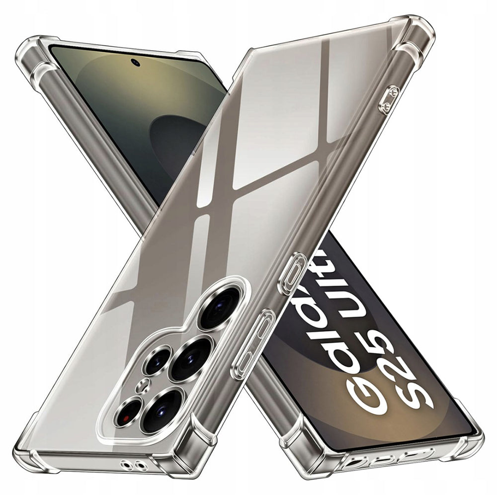 Custodia per Samsung Galaxy S25 Ultra S938, Techsuit, Shockproof Clear, Trasparente