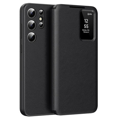 Custodia per Samsung Galaxy S25 Ultra S938, Techsuit, SmartView, Nera