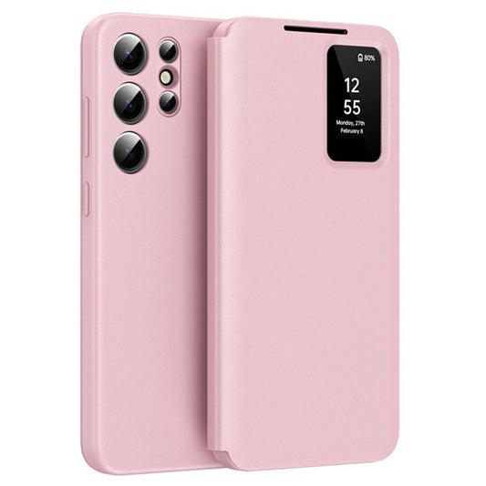 Custodia per Samsung Galaxy S25 Ultra S938, Techsuit, SmartView, Rosa