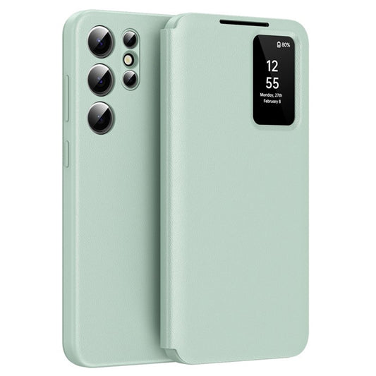 Custodia per Samsung Galaxy S25 Ultra S938, Techsuit, SmartView, Verde