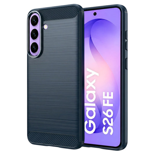 Custodia per Samsung Galaxy S26 FE / S25 FE, Techsuit, Carbonio, Blu
