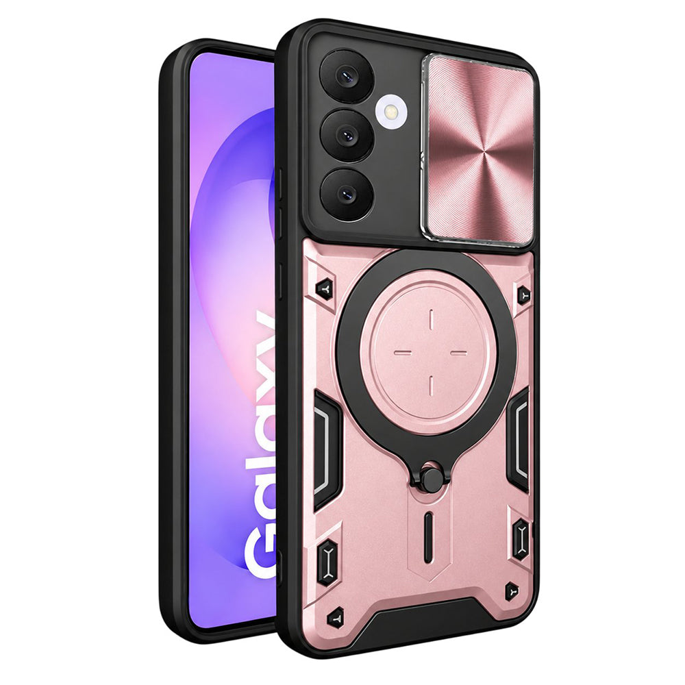 Custodia per Samsung Galaxy S26 FE S741 / S25 FE, Techsuit, CamGuard Pro, rosa dorato