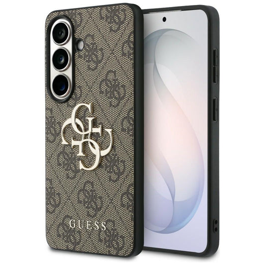 Custodia per Samsung Galaxy S26 S942, Guess, 4G Big Logo, Marrone