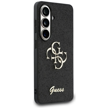 Custodia per Samsung Galaxy S26 S942, Guess, Fixed Glitter Big 4G Metal Frame, Nera