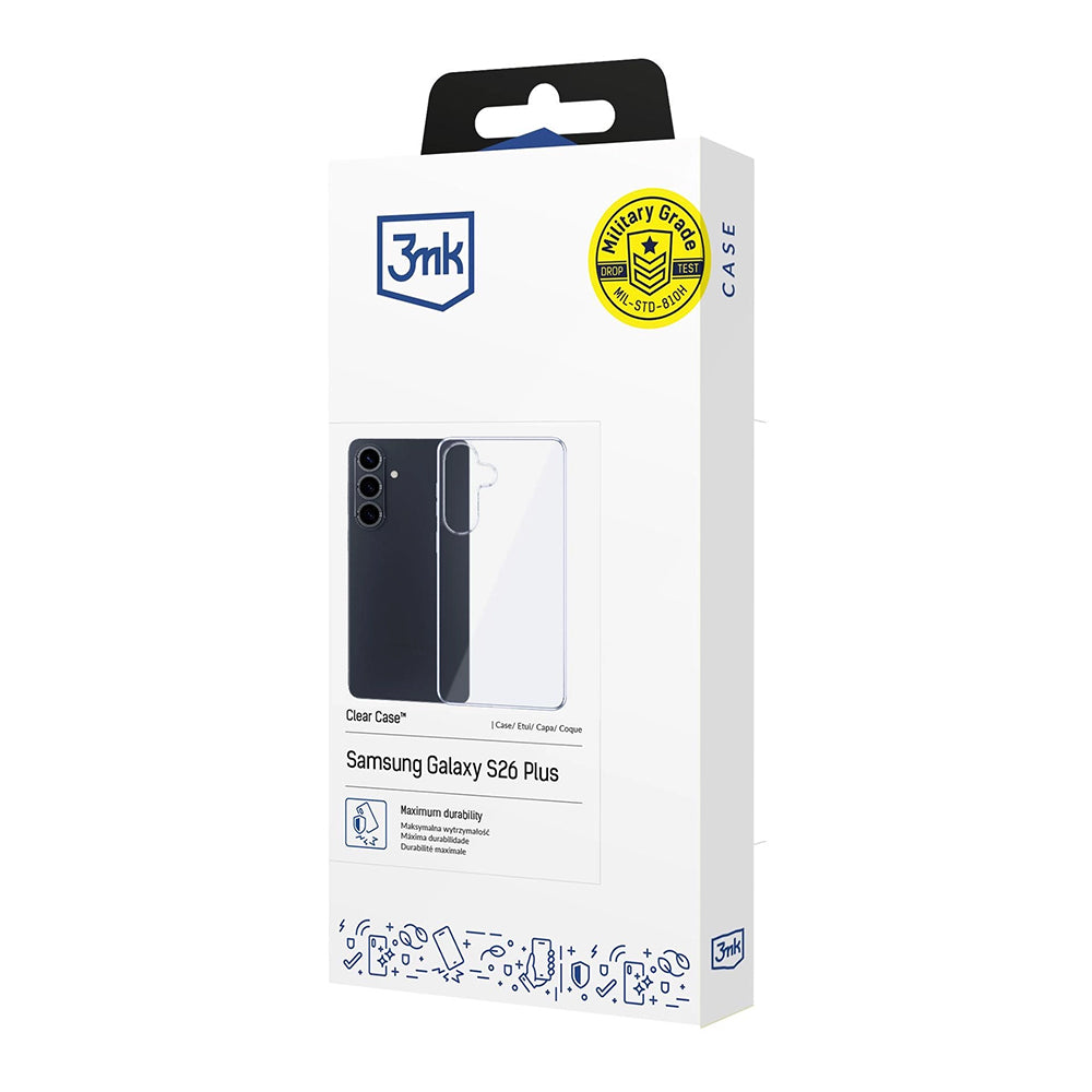 Custodia per Samsung Galaxy S26 Plus S947, 3MK, Clear, Trasparente