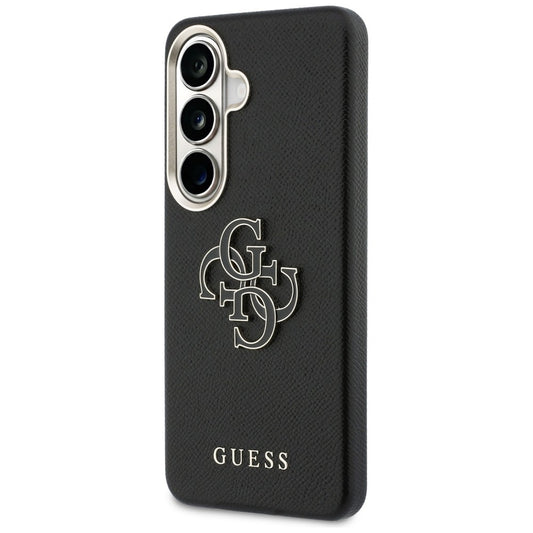Custodia per Samsung Galaxy S26 Plus S947, Guess, 4G Grained Big and Classic Logo, Nera